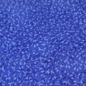 Blue Floral Fabric 1 1/2 Yards x 44 Inches Sewing Quilting Material‎